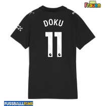 Manchester City Jeremy Doku #11 Auswärtstrikot Frauen 2025-26 Kurzarm